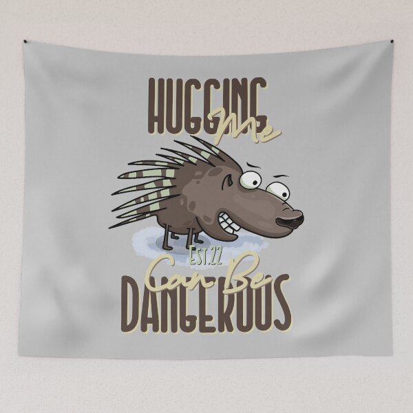 Item preview, HUGGING ME CAN BE DANGEROUS designed and sold by GAADesignz.