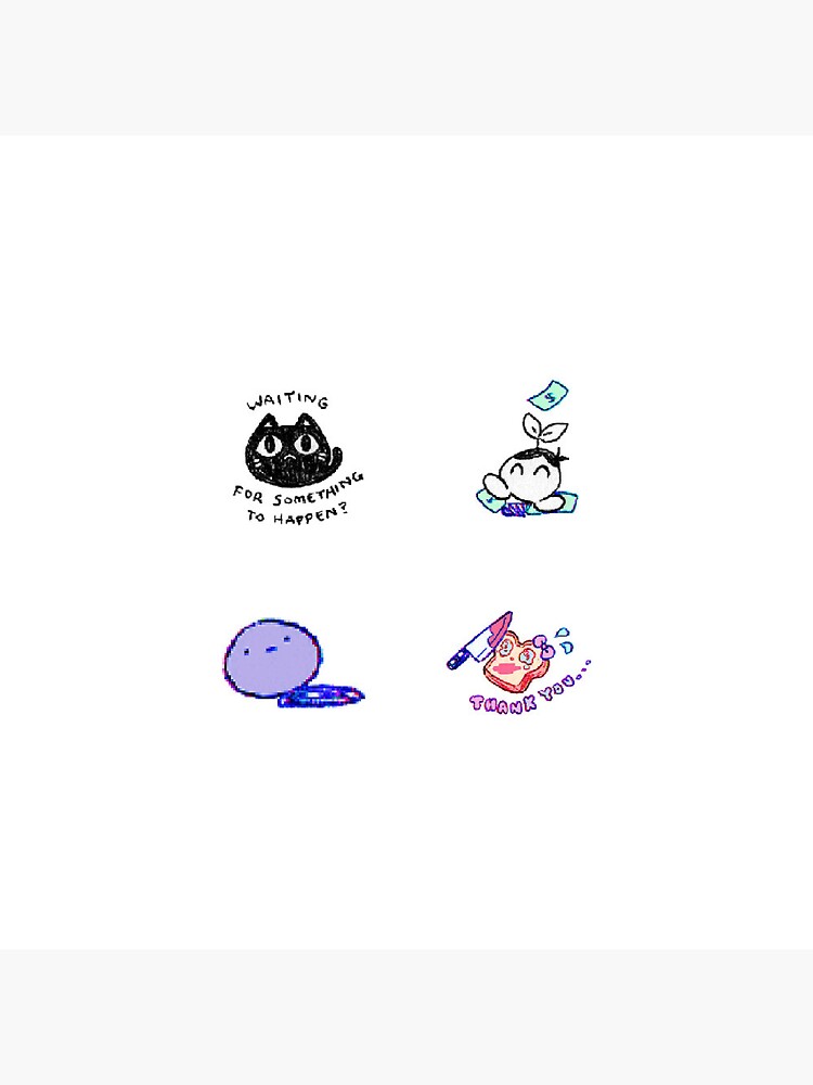 Omori creatures Packs Pin for Sale by Imydos