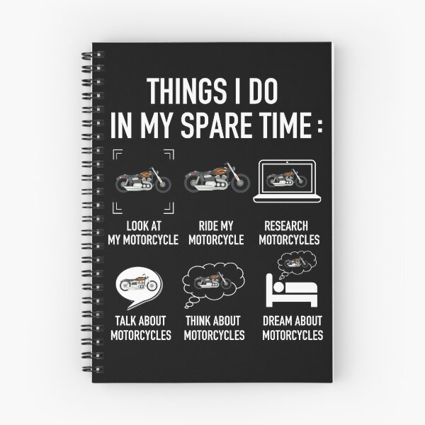 Item preview, Things I Do In My Spare Time Motorcycles  designed and sold by JukeLox.