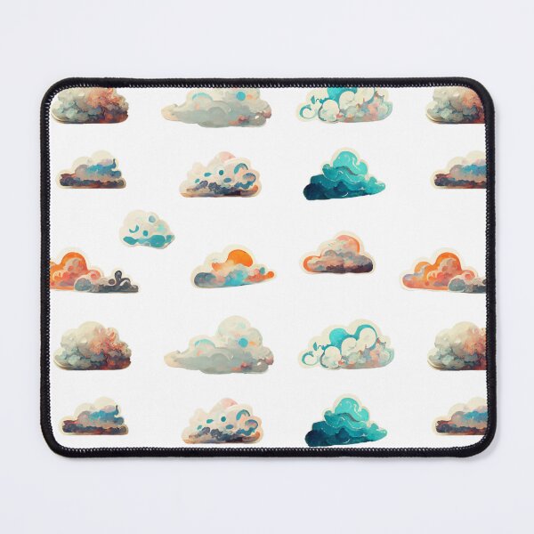 Item preview, Stylized Watercolor Clouds Sticker Set / Magnet Set designed and sold by RadicalWombat.