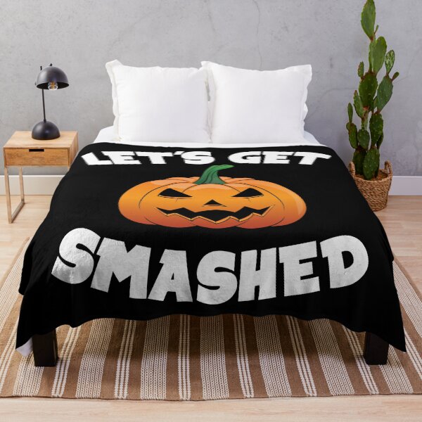 Item preview, Lets Get Smashed Happy Halloween Pumpkin Funny designed and sold by TheInkElephant.