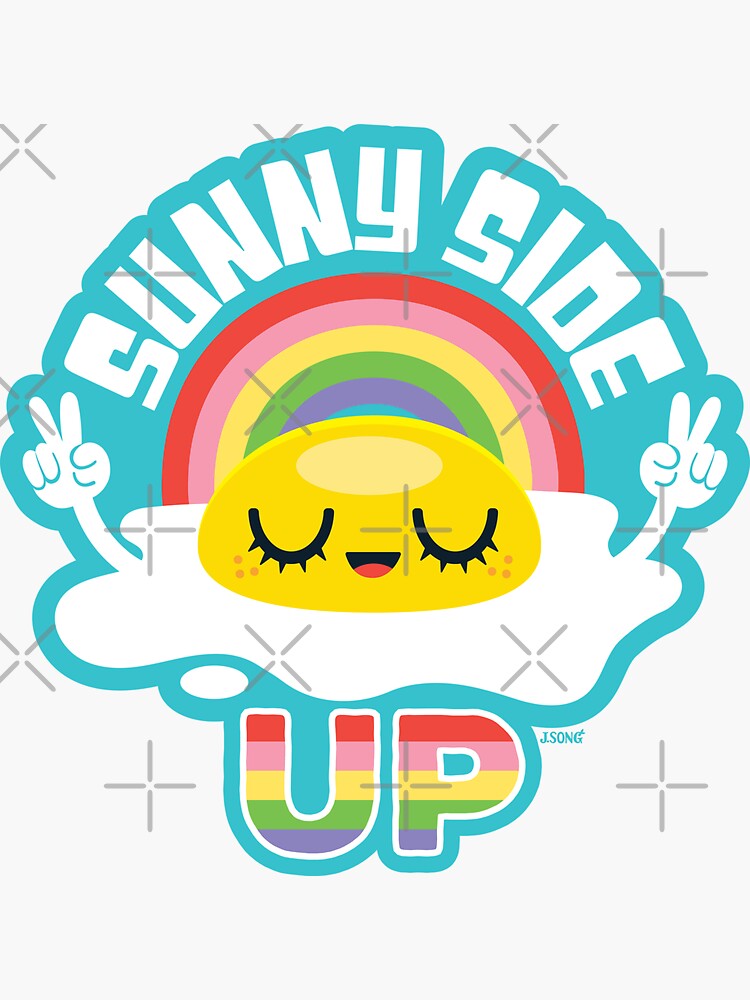 "Sunny Side Up! " Sticker for Sale by jsongdesign Redbubble