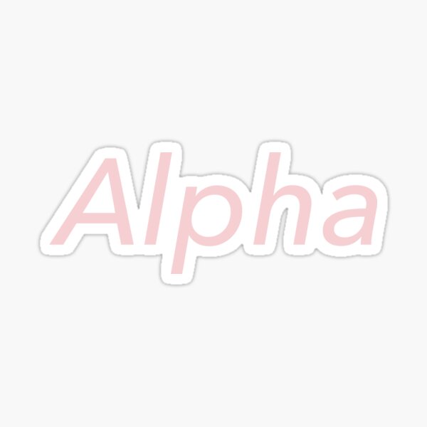 Alpha Sticker