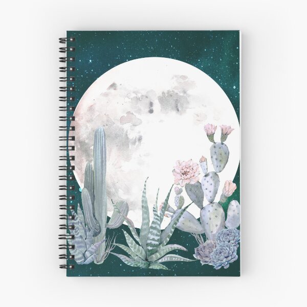 Item preview, Cactus Nights Pretty Pink and Blue Desert Stars Cacti Illustration designed and sold by DesertDecor.