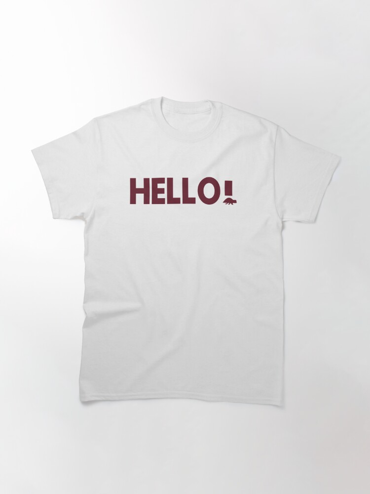 Disover hello type classic t-shirt Classic T-Shirt