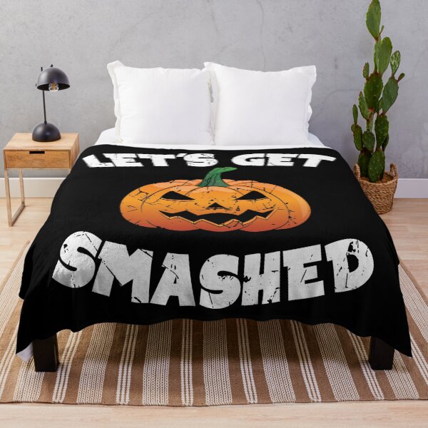 Item preview, Lets Get Smashed Happy Halloween Pumpkin Funny designed and sold by TheInkElephant.