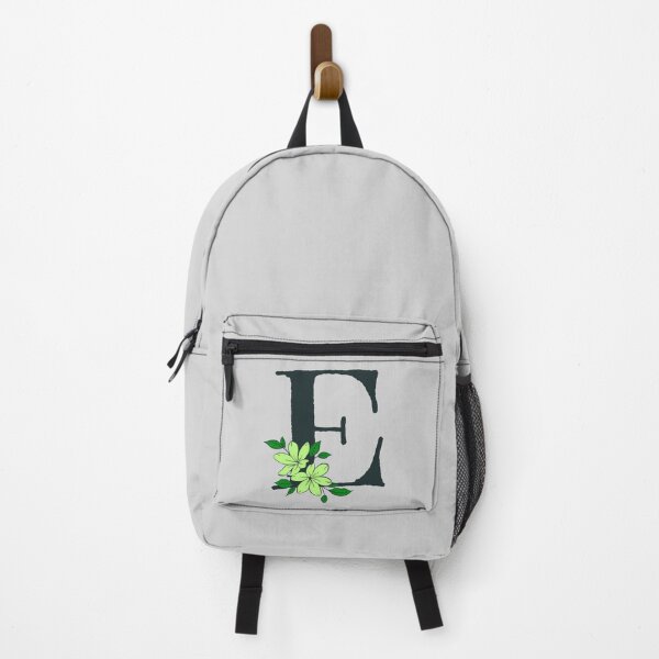 Item preview, Green floral E monogram designed and sold by Coffee Lifestyle.