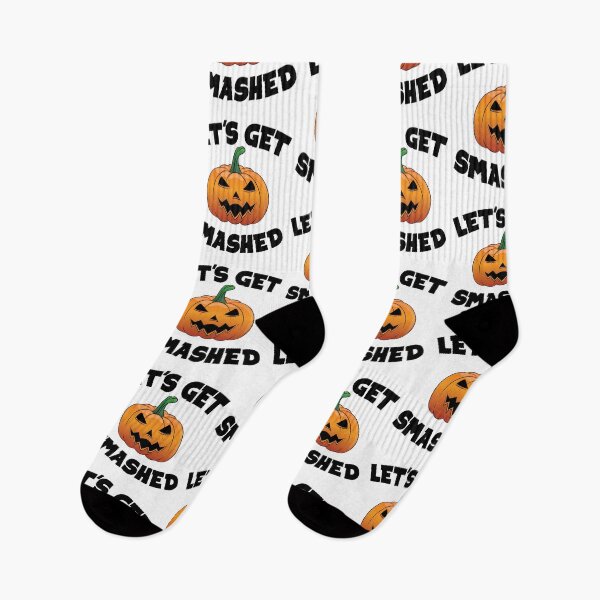 Item preview, Lets Get Smashed Happy Halloween Pumpkin Funny designed and sold by TheInkElephant.