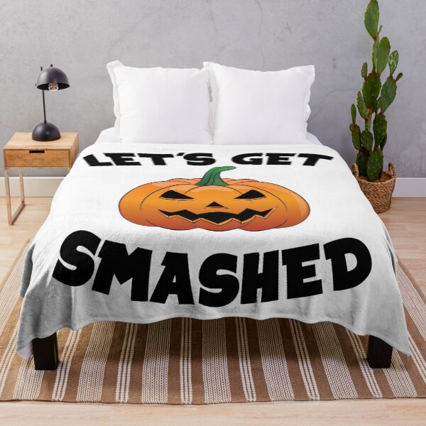 Item preview, Lets Get Smashed Happy Halloween Pumpkin Funny designed and sold by TheInkElephant.