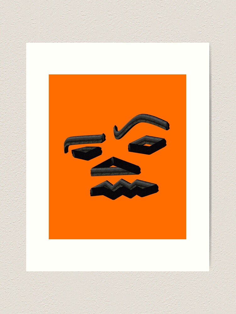 The Rock Eyebrow meme pumpkin face | Poster