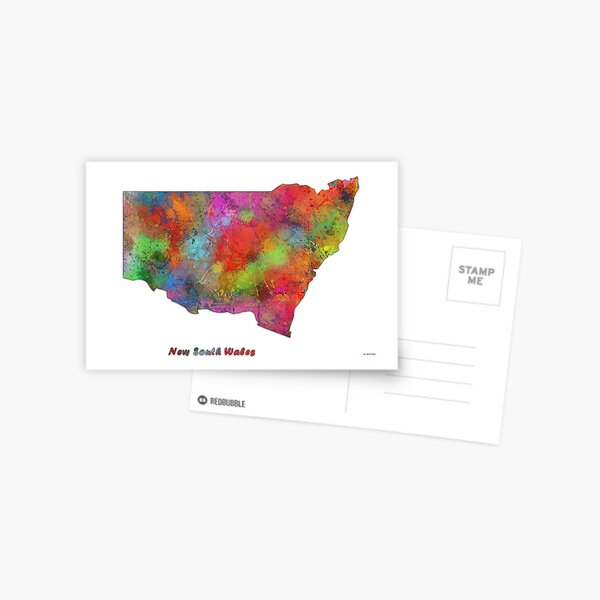 Item preview, New South Wales State Map designed and sold by Marlene Watson-Hall.