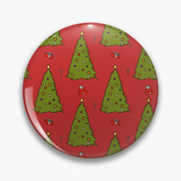 Item preview, Green Christmas Tree on Red Pattern designed and sold by ellenhenry.