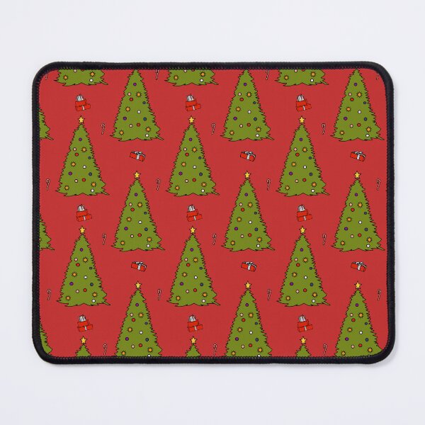 Item preview, Green Christmas Tree on Red Pattern designed and sold by ellenhenry.