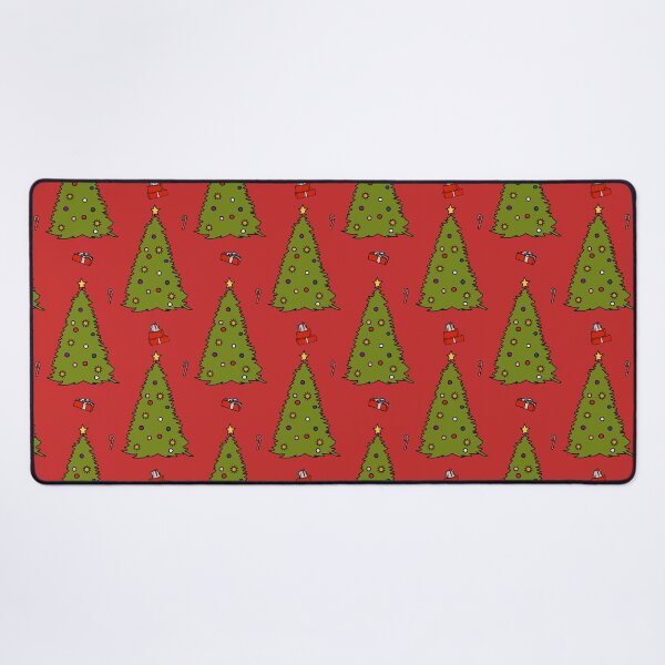 Item preview, Green Christmas Tree on Red Pattern designed and sold by ellenhenry.