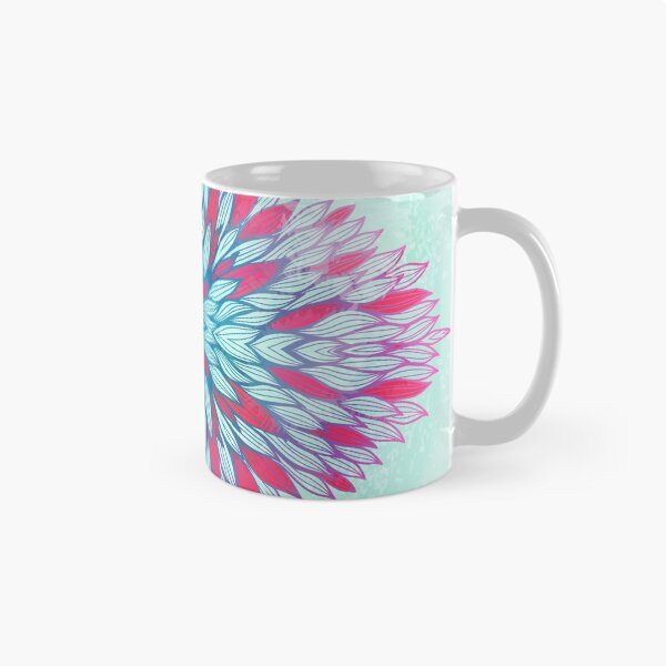 Artikelvorschau, Rosa und blaue Mandala entworfen und verkauft von Patternalized.