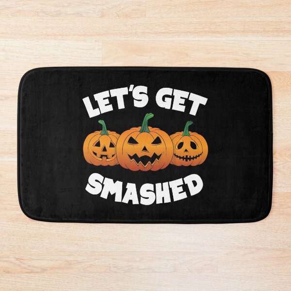 Item preview, Lets Get Smashed Happy Halloween Pumpkin Pun designed and sold by TheInkElephant.