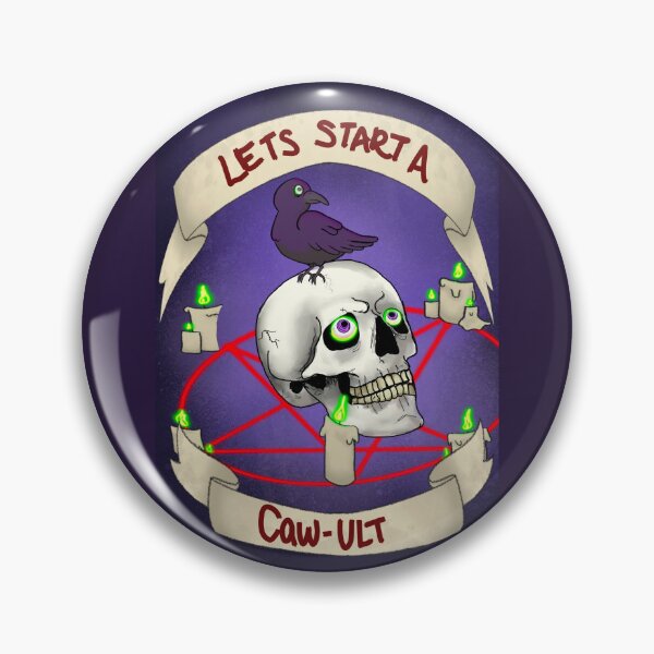 Item preview, Let’s Start a Caw-ult, Katelyn Bowden and ZCP Collab designed and sold by ZombieCheshire.
