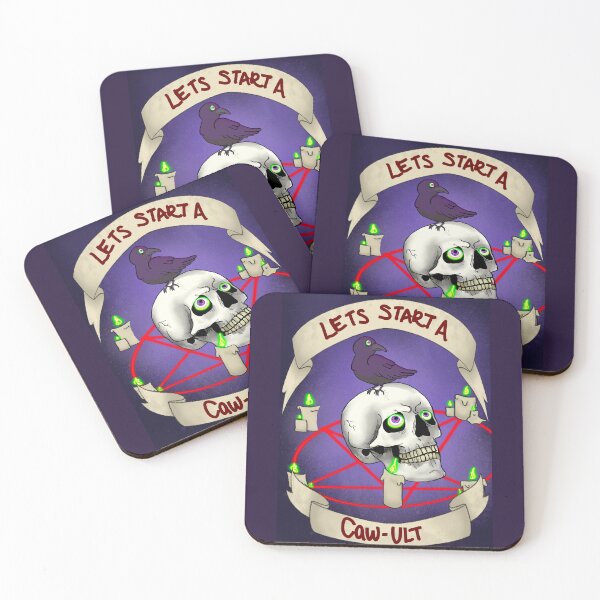 Item preview, Let’s Start a Caw-ult, Katelyn Bowden and ZCP Collab designed and sold by ZombieCheshire.
