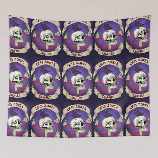 Item preview, Let’s Start a Caw-ult, Katelyn Bowden and ZCP Collab designed and sold by ZombieCheshire.