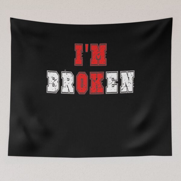 Item preview, Distressed Im Ok Broken Invisible Illness Awareness designed and sold by Countrysmart.