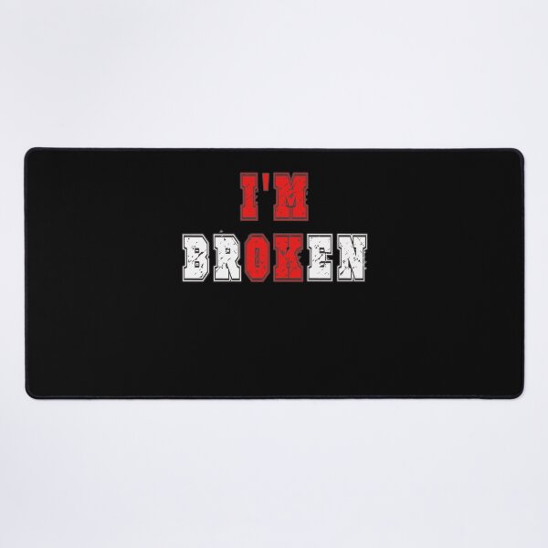 Item preview, Distressed Im Ok Broken Invisible Illness Awareness designed and sold by Countrysmart.