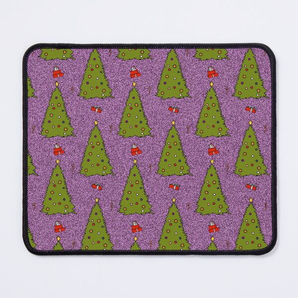 Item preview, Green Christmas Tree on Purple Pattern designed and sold by ellenhenry.
