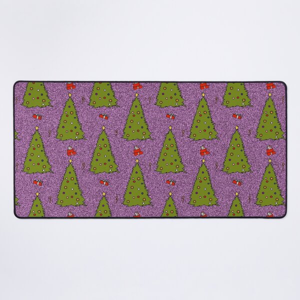 Item preview, Green Christmas Tree on Purple Pattern designed and sold by ellenhenry.
