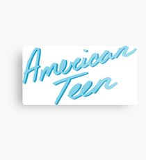 AMERICAN TEEN LIGHT BLUE Metal Print