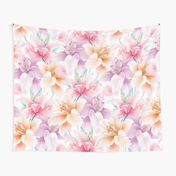 colorful flower pattern Tapestry