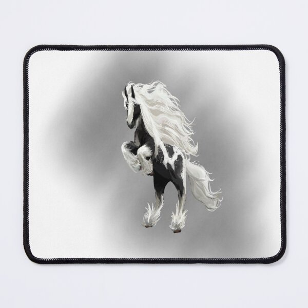 Item preview, Gypsy vanner horses black and white designed and sold by TVstuff.