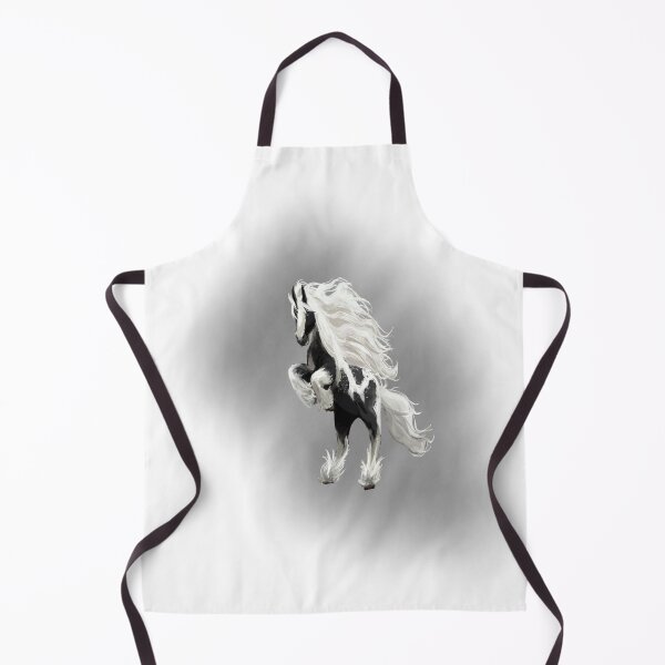 Item preview, Gypsy vanner horses black and white designed and sold by TVstuff.