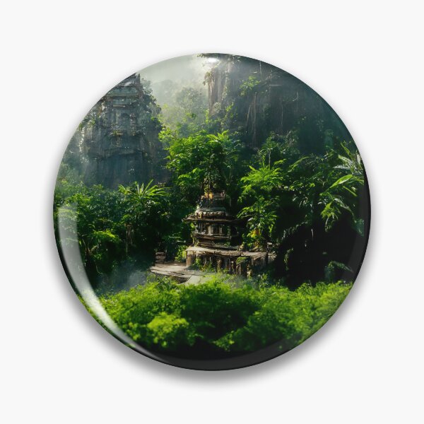 Item preview, Ancient Jungle Temple | Temple Deep in the Jungle designed and sold by ChromaticDusk.
