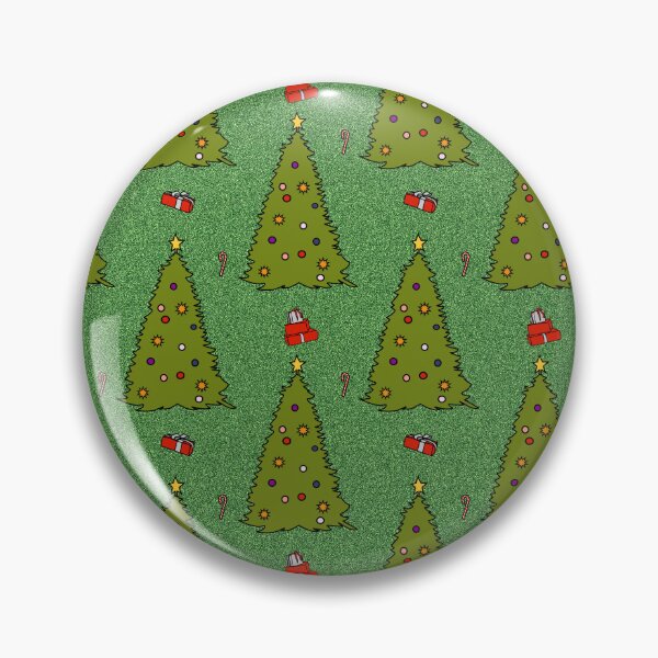 Item preview, Green Christmas Tree on Green Sparkle Effect Pattern designed and sold by ellenhenry.