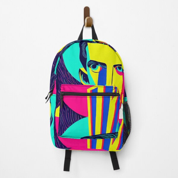 Item preview, Psychedelic Neon Portrait of Nikola Tesla designed and sold by cosmicCowboys.