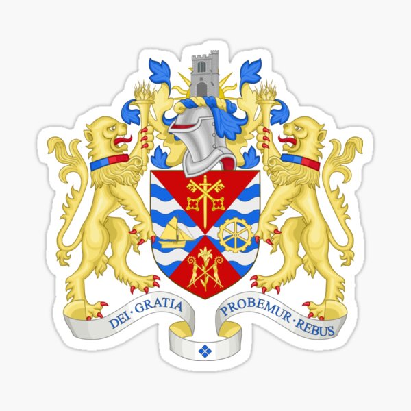 Coat Of Arms Of London Borough Of Barking And Dagenham Sticker For