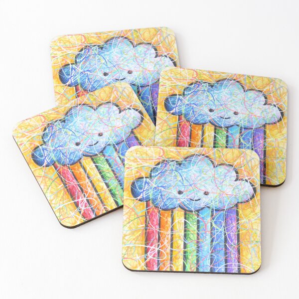 Item preview, Happy Rainbow, Cute Cloud designed and sold by Kitslam Art.