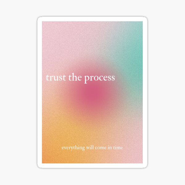 Item preview, Trust the Process designed and sold by PurpleNotebook.