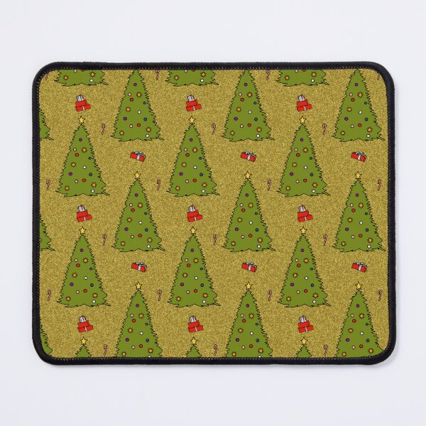 Item preview, Green Christmas Tree on Gold Color Pattern designed and sold by ellenhenry.