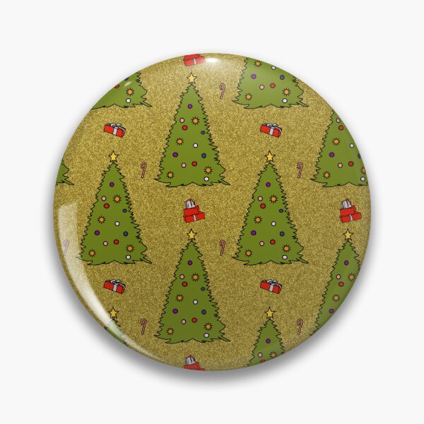 Item preview, Green Christmas Tree on Gold Color Pattern designed and sold by ellenhenry.