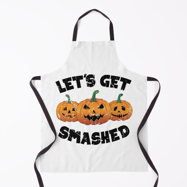 Item preview, Lets Get Smashed Happy Halloween Pumpkin Pun designed and sold by TheInkElephant.