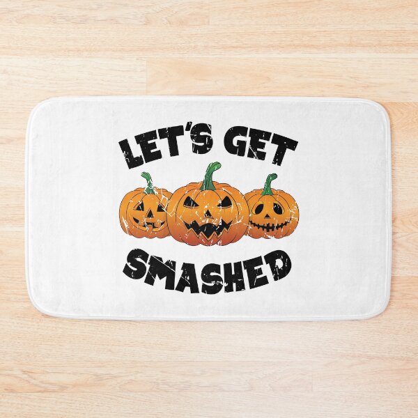 Item preview, Lets Get Smashed Happy Halloween Pumpkin Pun designed and sold by TheInkElephant.