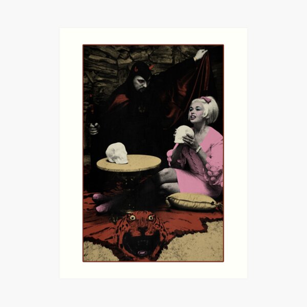 Anton LaVey & Jayne Mansfield Art Print