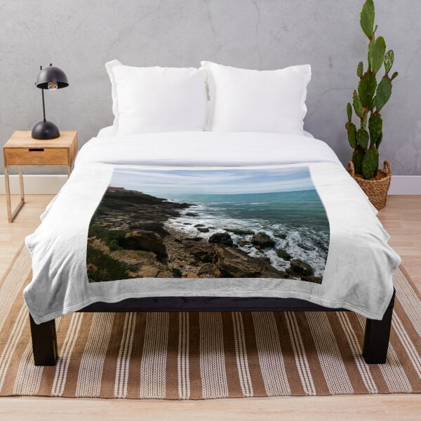 Item preview, Blue Ocean Waves Landscape, Blue Ocean Rock- designed and sold by bartdesigner.