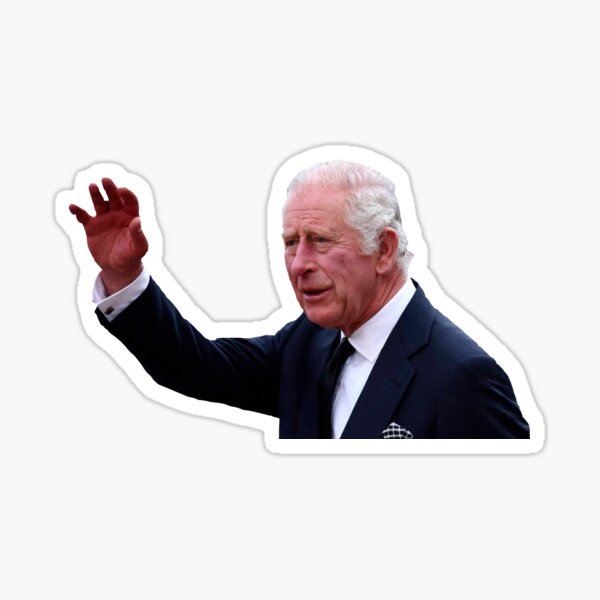 King Charles III - window decal, sticker Sticker
