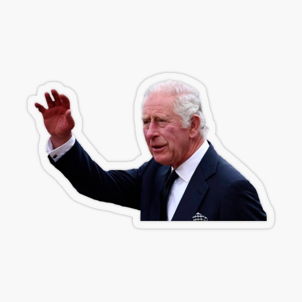 King Charles III - window decal, sticker Transparent Sticker