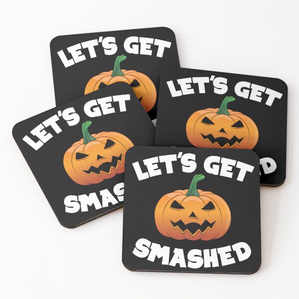 Item preview, Lets Get Smashed Happy Halloween Pumpkin Funny designed and sold by TheInkElephant.