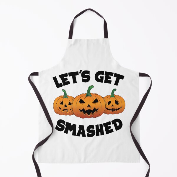 Item preview, Lets Get Smashed Happy Halloween Pumpkin Pun designed and sold by TheInkElephant.