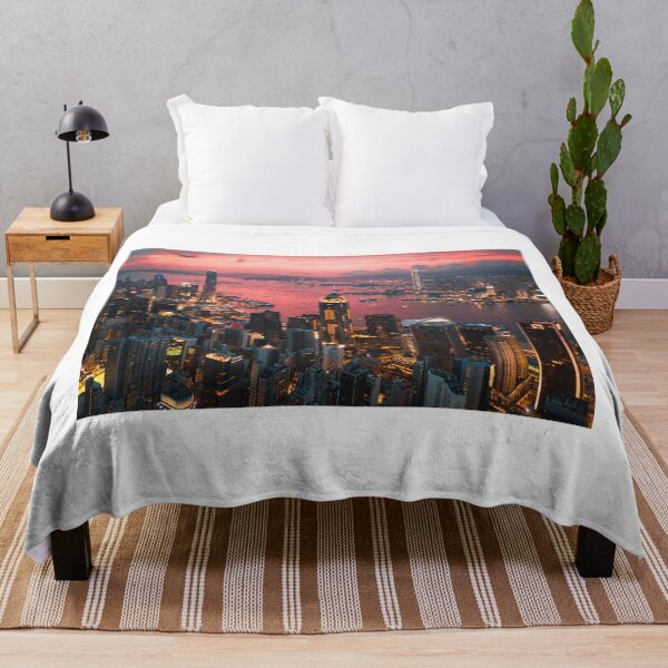 Item preview, Victoria Harbour, Hong Kong, Magical Sunset, City Cityscape designed and sold by newburyboutique.