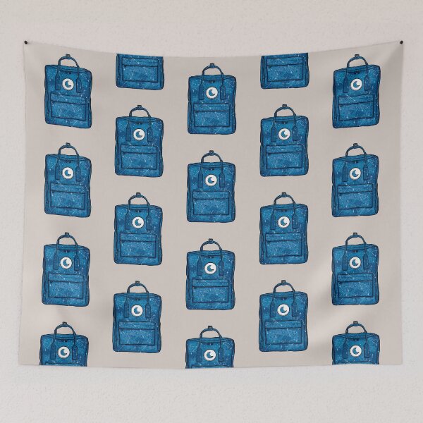 Item preview, Aesthetic Backpack School Bag Moon Stars Constellations Blue  designed and sold by northernhugs.