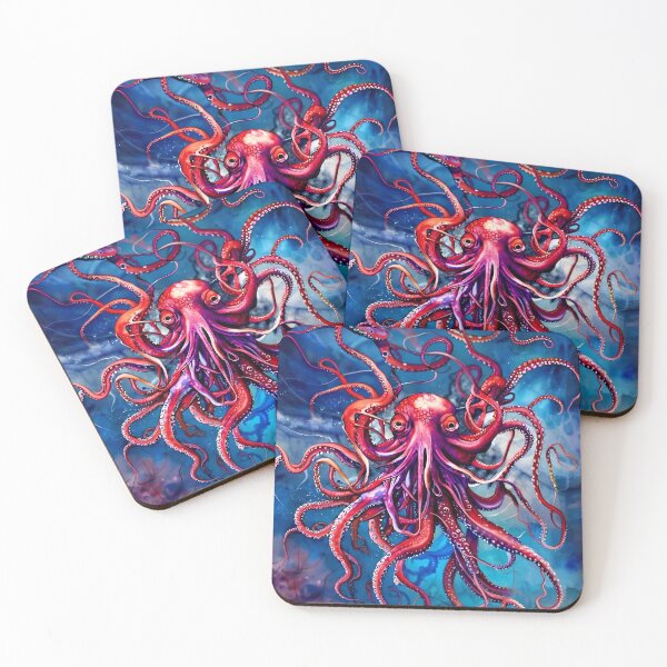 Item preview, Mega octopus in water designed and sold by PinterPattern.